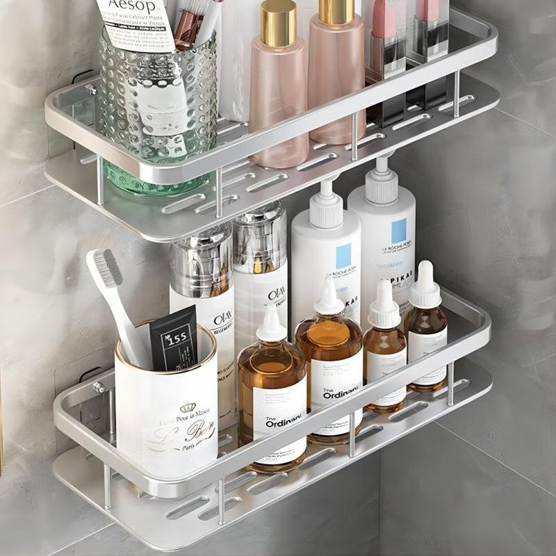 Minimalist Bathroom Corner Shelf