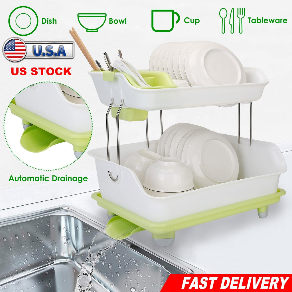 2-Tier Dish Drying Rack