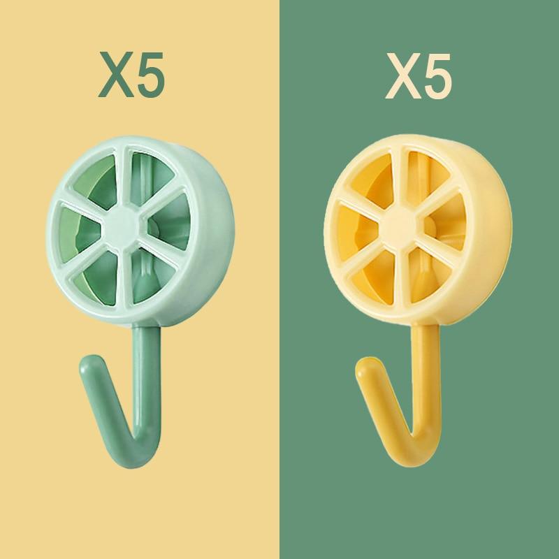 Self-Adhesive Wall Hooks (10-Pack)