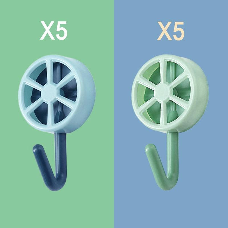 Self-Adhesive Wall Hooks (10-Pack)