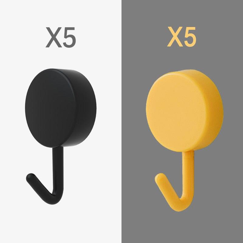 Self-Adhesive Wall Hooks (10-Pack)