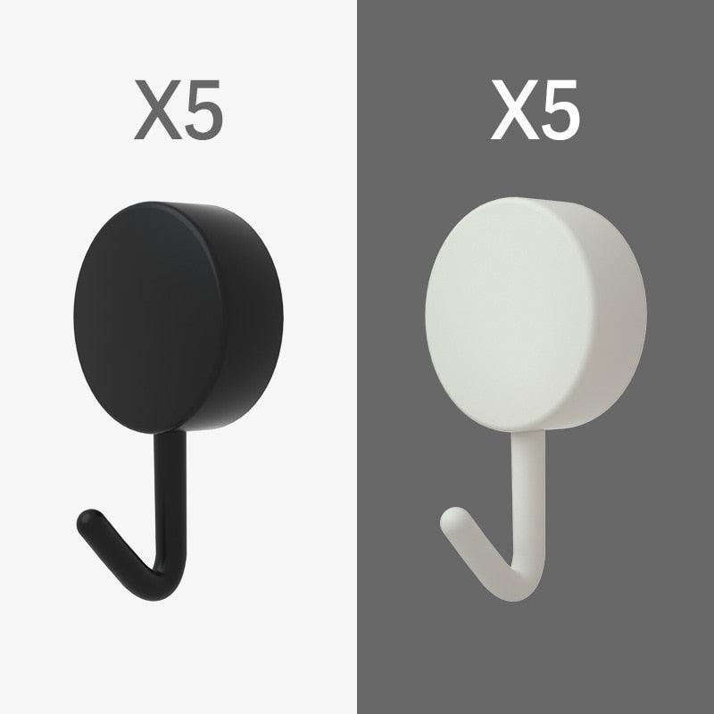 Self-Adhesive Wall Hooks (10-Pack)