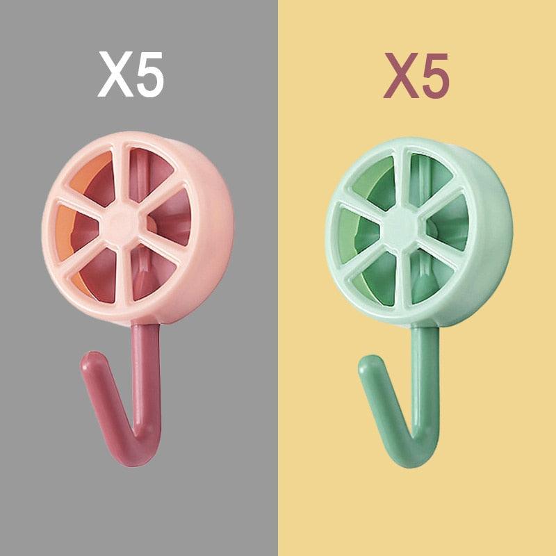 Self-Adhesive Wall Hooks (10-Pack)