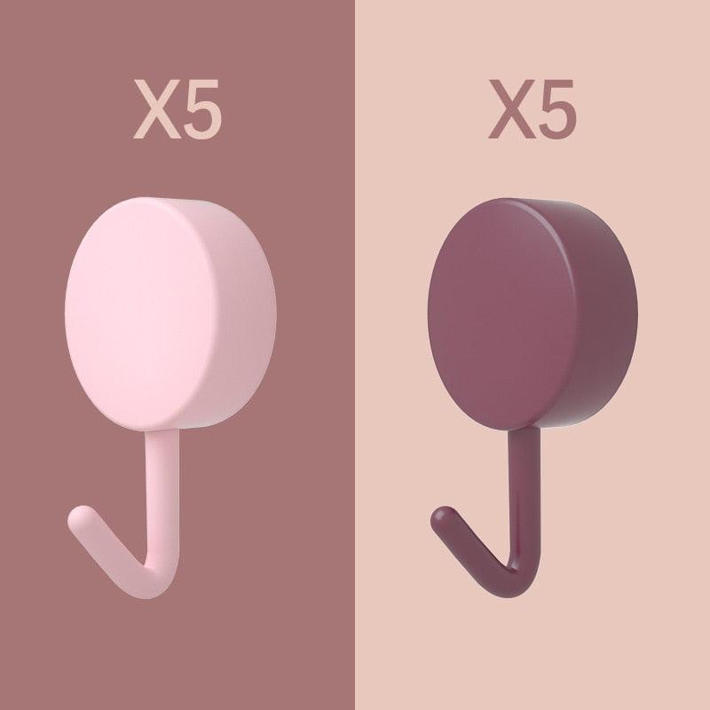 Self-Adhesive Wall Hooks (10-Pack)