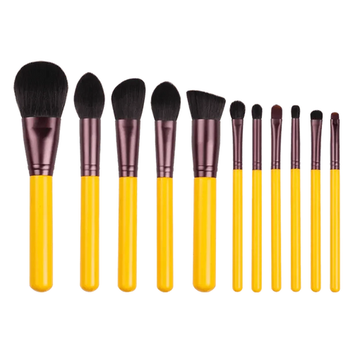 11 Pcs Women Professional Quality Makeup Brush Set Cosmetic Brushes Beauty Makeup Tool - Beginner Makeup Tools Full Set