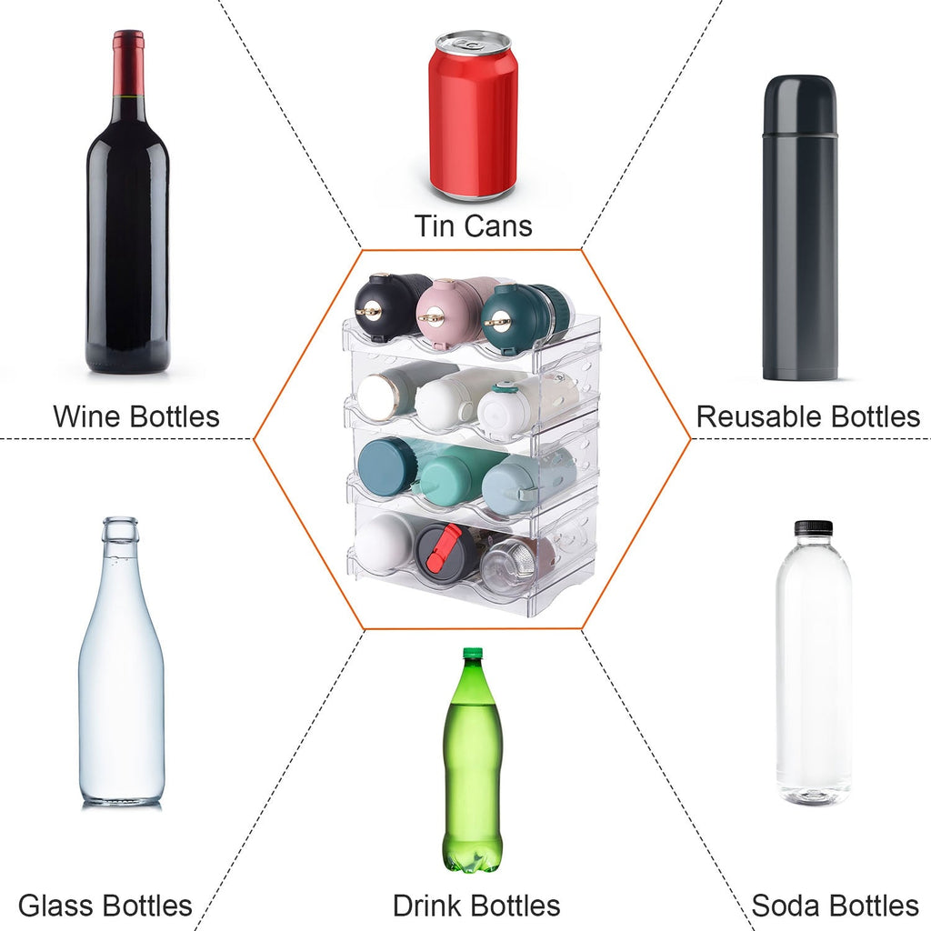 4-Tier Bottle Storage Organizer