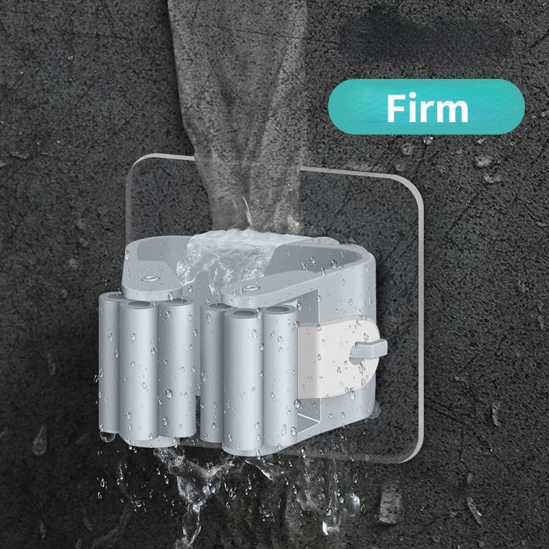 Wall-Mounted Mop & Broom Holder
