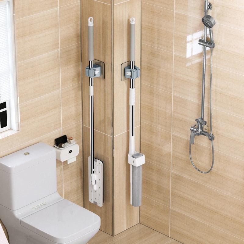 Wall-Mounted Mop & Broom Holder