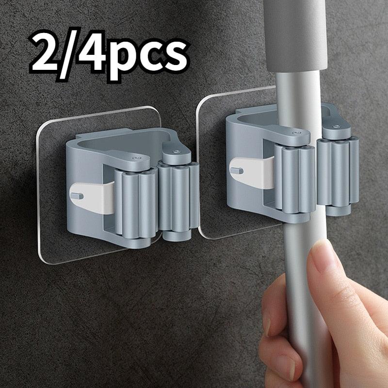 Wall-Mounted Mop & Broom Holder