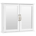 2-Tier Mirrored Bathroom Cabinet