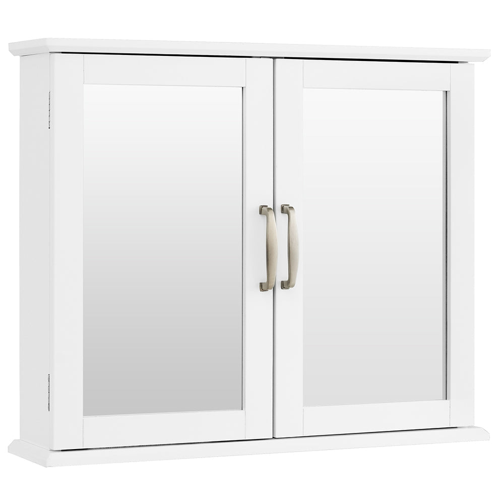 2-Tier Mirrored Bathroom Cabinet