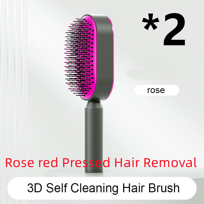 Self-Cleaning Detangling Hair Brush