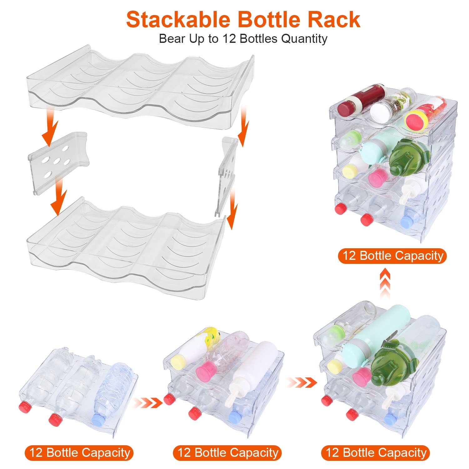 4-Tier Bottle Storage Organizer
