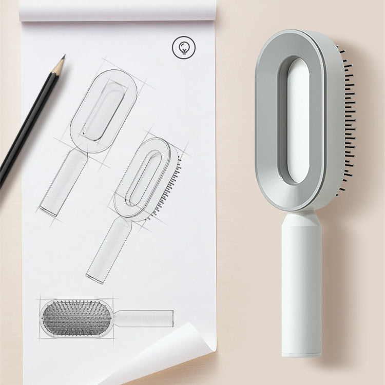 Self-Cleaning Detangling Hair Brush