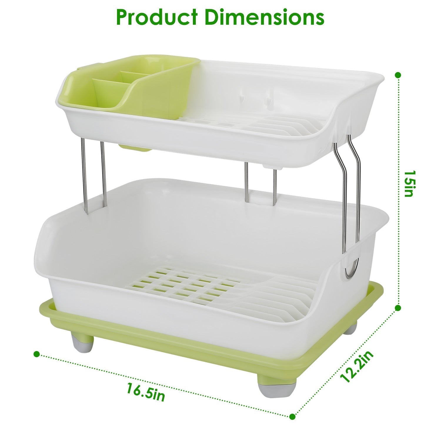 2-Tier Dish Drying Rack