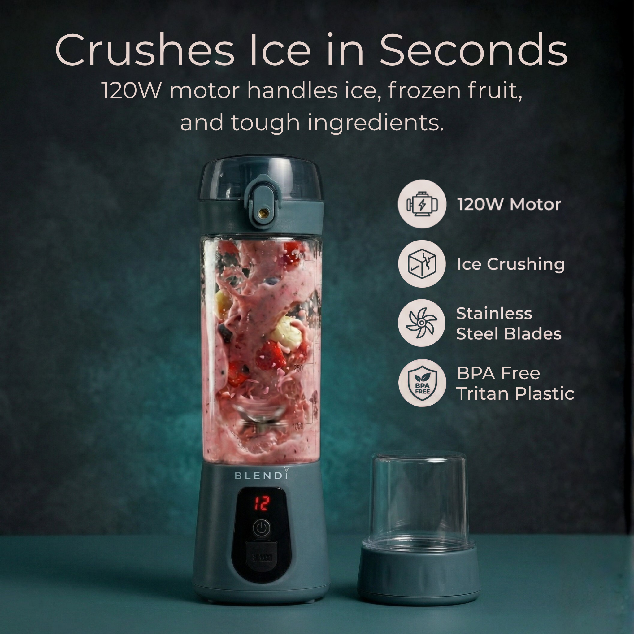 Pro+ Ice Crushing Portable Blender (17oz)