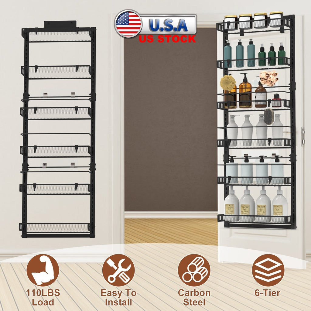 6-Tier Over-the-Door Pantry Organizer
