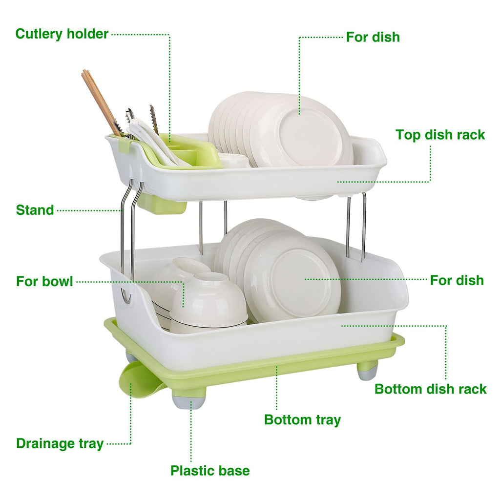 2-Tier Dish Drying Rack