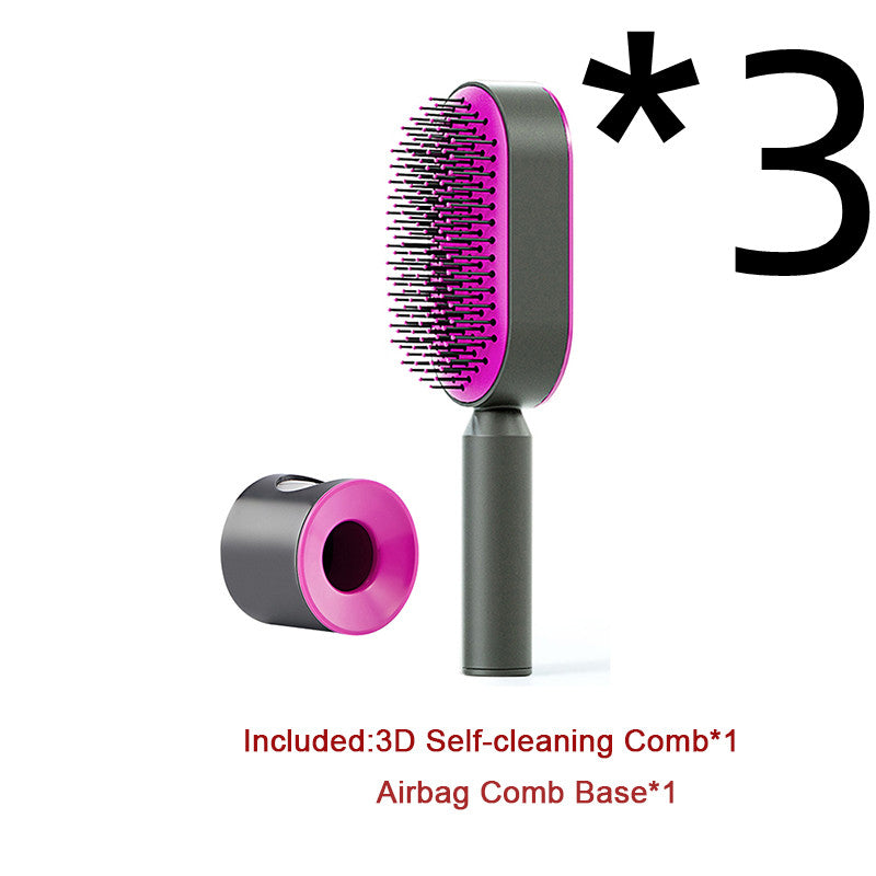 Self-Cleaning Detangling Hair Brush