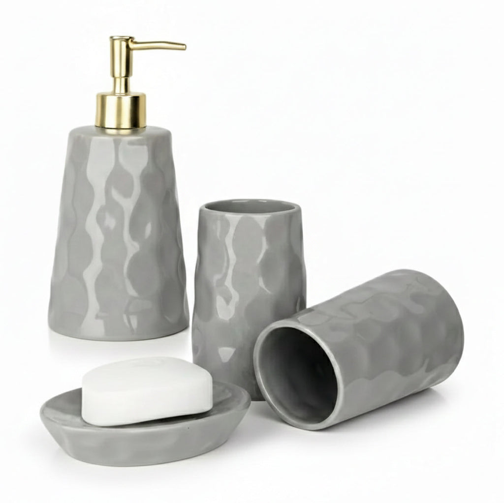 BosilunLife Nature-Inspired Bathroom Set (4-Piece)