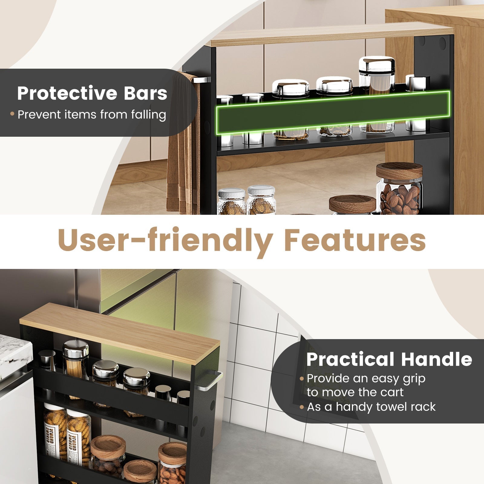 Rolling Slim Storage Cart