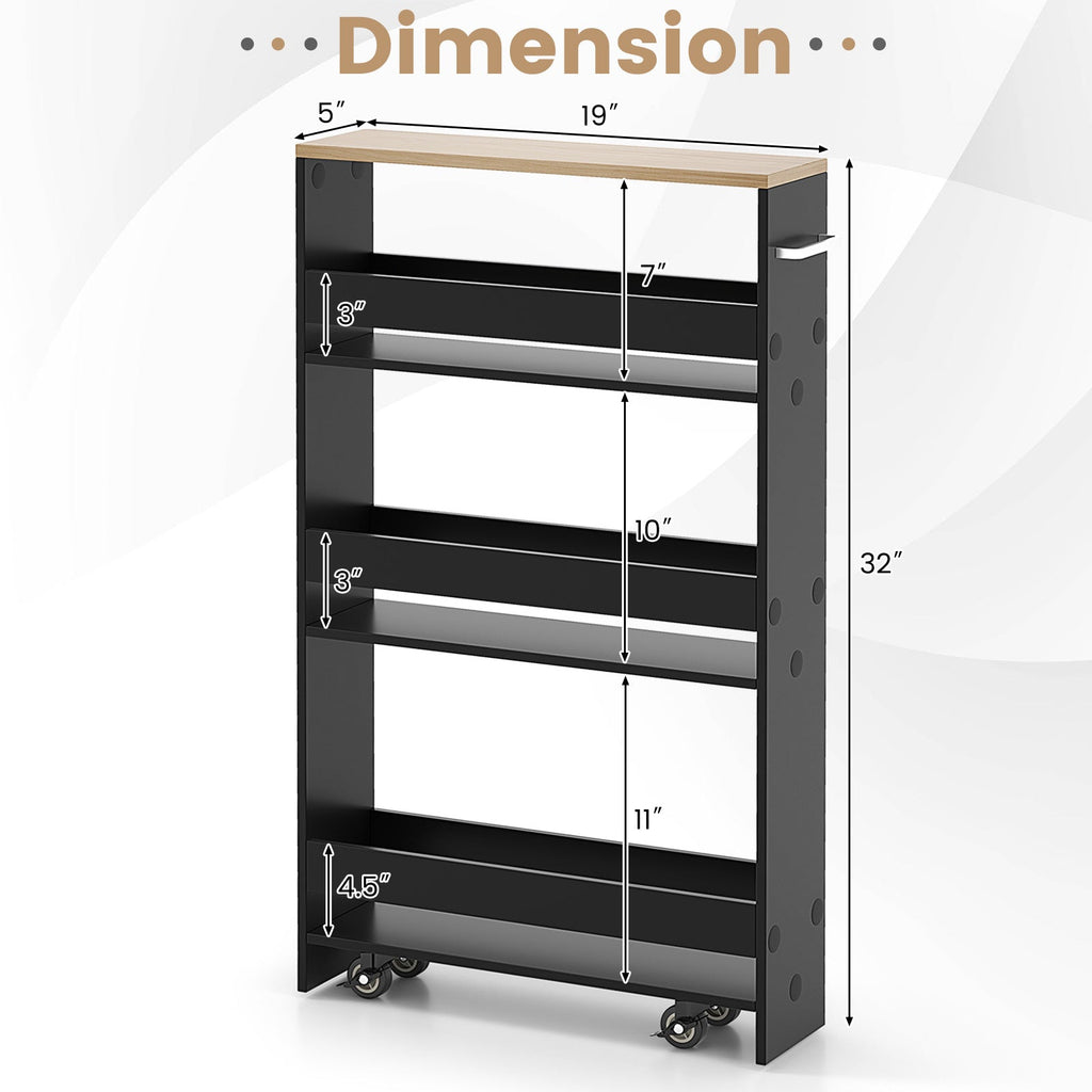 Rolling Slim Storage Cart