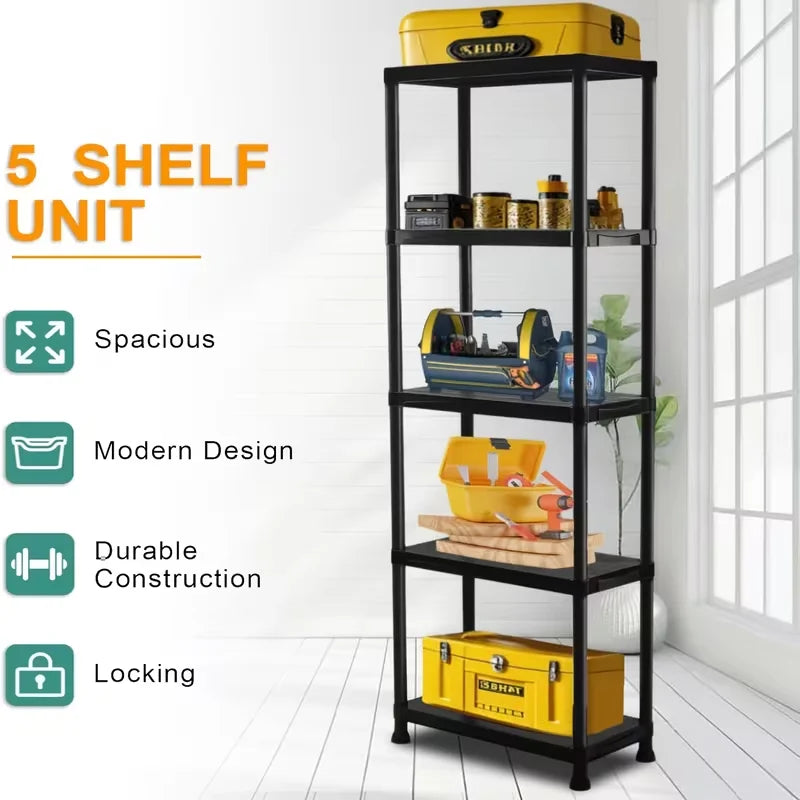 5-Layer Adjustable Storage Shelving Unit