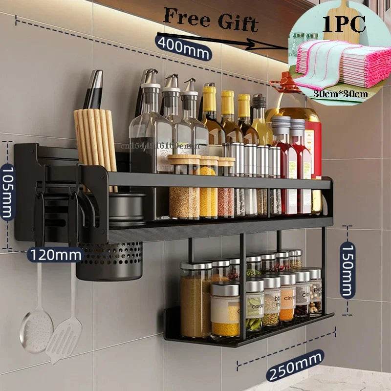 Wall-Mounted Spice Rack