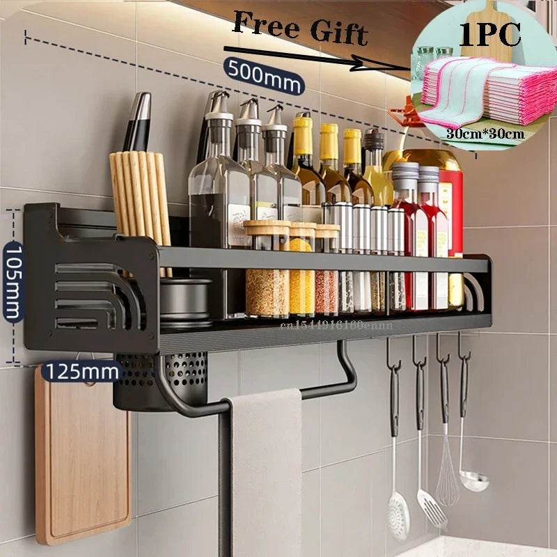 Wall-Mounted Spice Rack