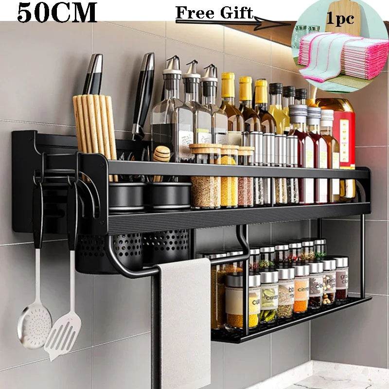 Wall-Mounted Spice Rack