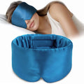 Silk Sleep Mask – Mulberry Silk Eye Mask with Adjustable Strap & Ear Cover