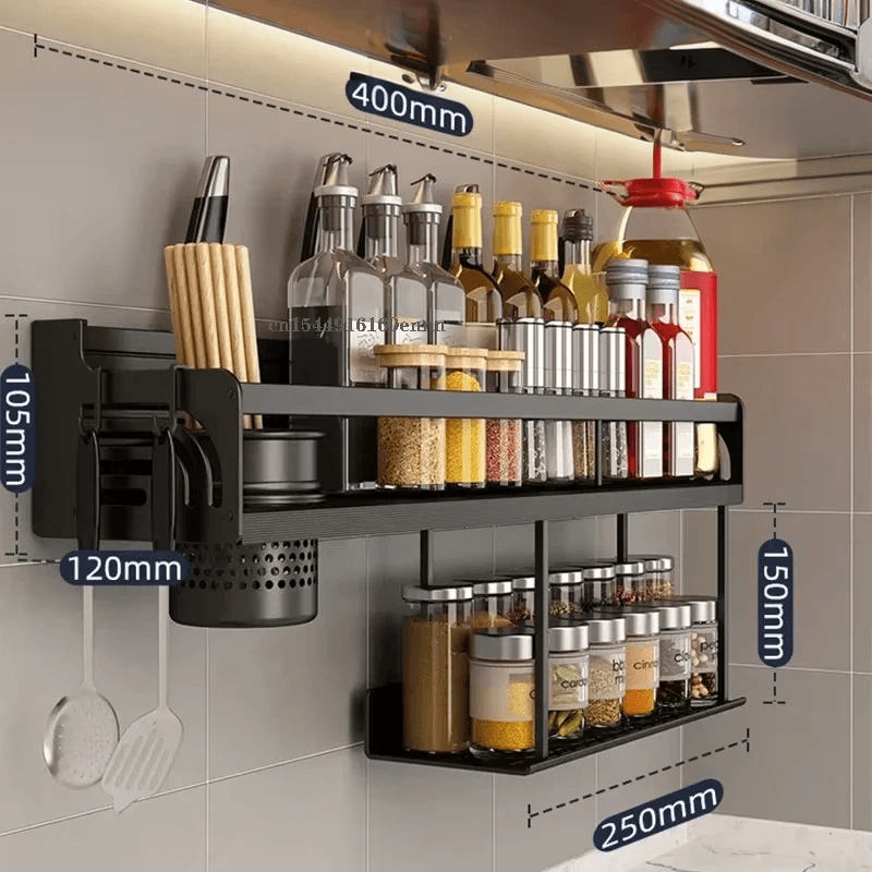 Wall-Mounted Spice Rack