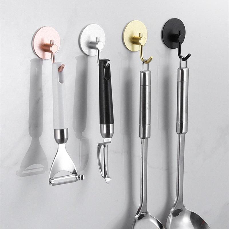Adhesive Wall Hooks for Bathroom & Kitchen