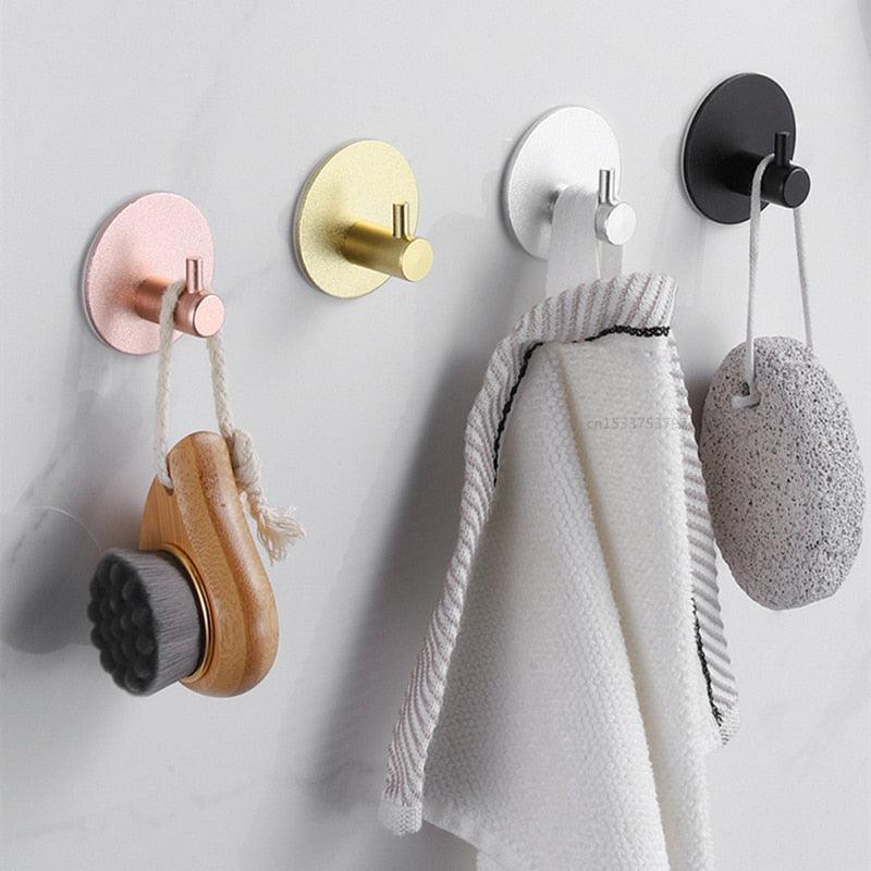 Adhesive Wall Hooks for Bathroom & Kitchen