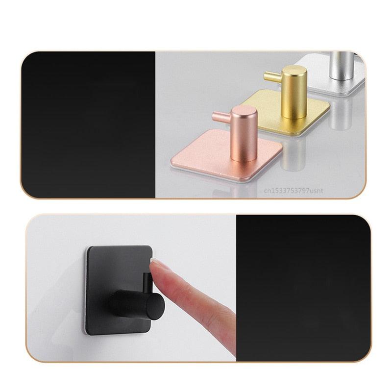 Adhesive Wall Hooks for Bathroom & Kitchen