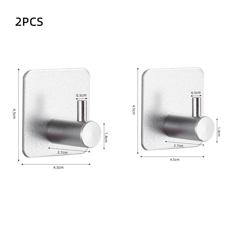 Adhesive Wall Hooks for Bathroom & Kitchen