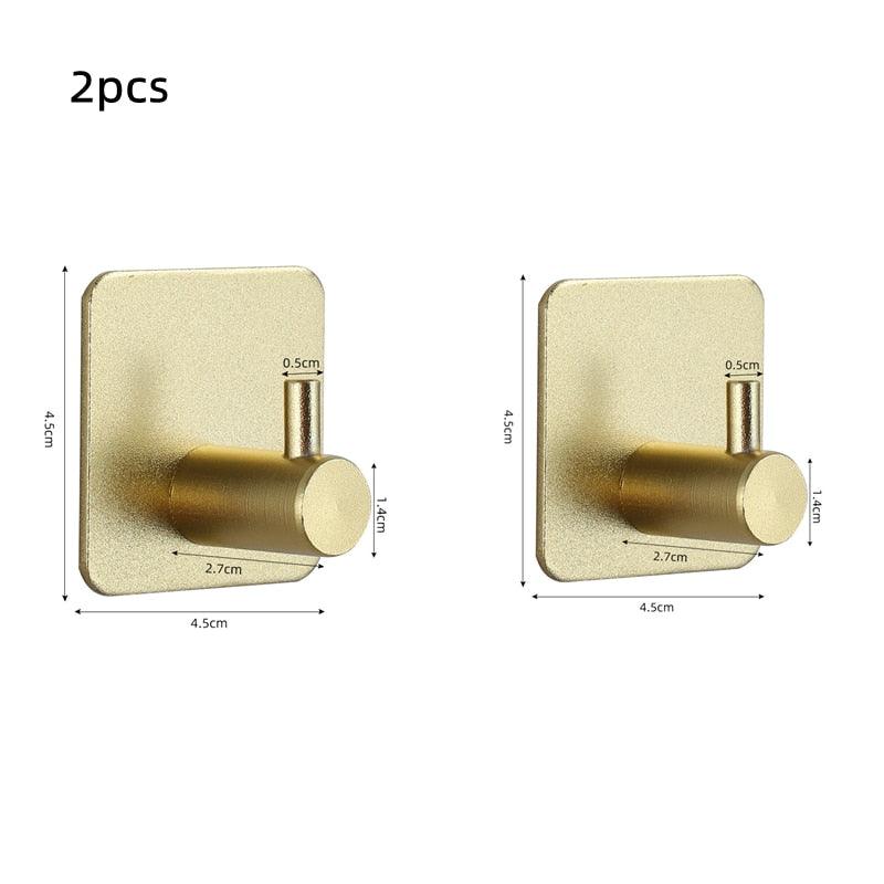 Adhesive Wall Hooks for Bathroom & Kitchen
