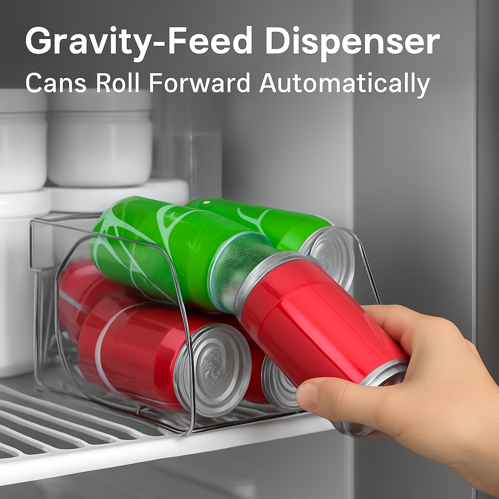 Adjustable Fridge Can Organizer