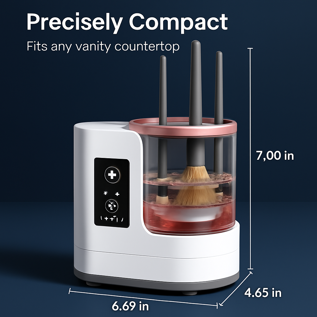 3-in-1 Electric Makeup Brush Cleaner with Timer