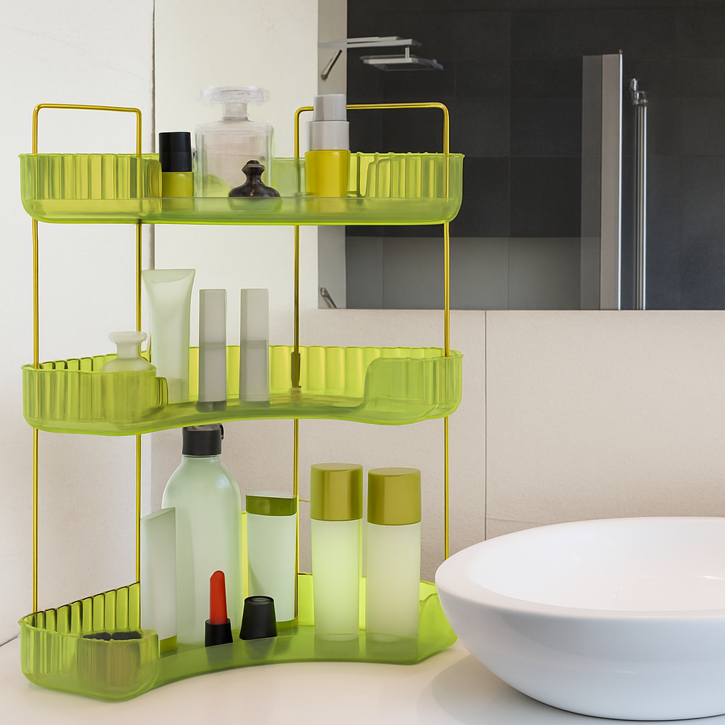 Bathroom Countertop Organizer Corner Shelf