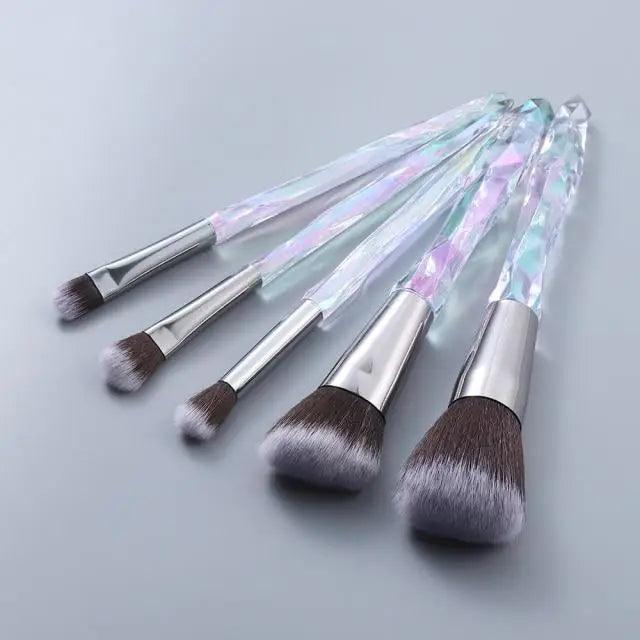 Cosmic Color Crystal Makeup Brush Set