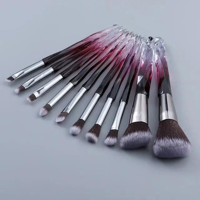 Cosmic Color Crystal Makeup Brush Set