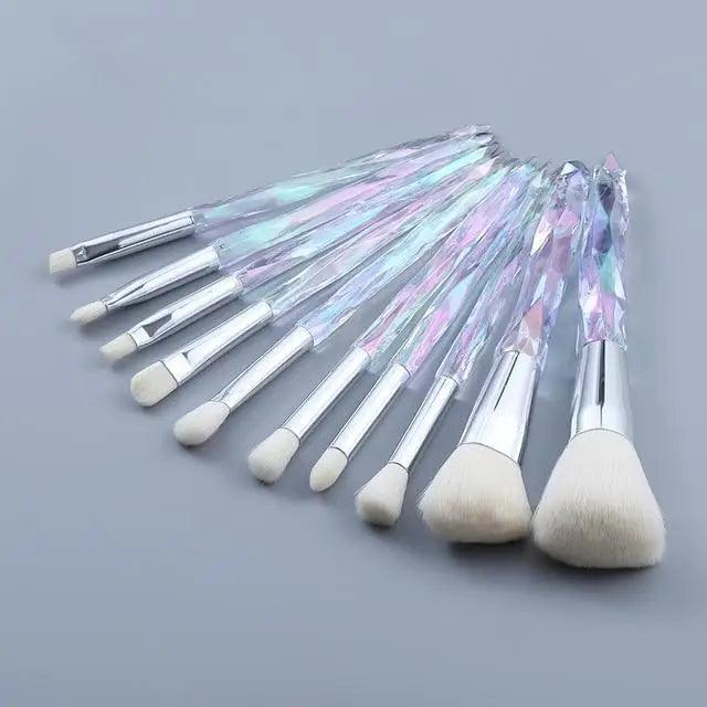 Cosmic Color Crystal Makeup Brush Set