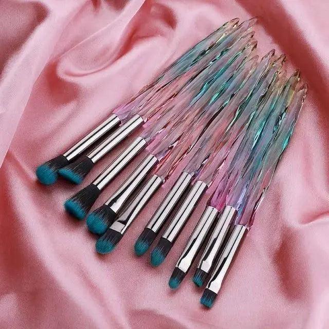 Cosmic Color Crystal Makeup Brush Set