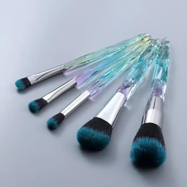 Cosmic Color Crystal Makeup Brush Set