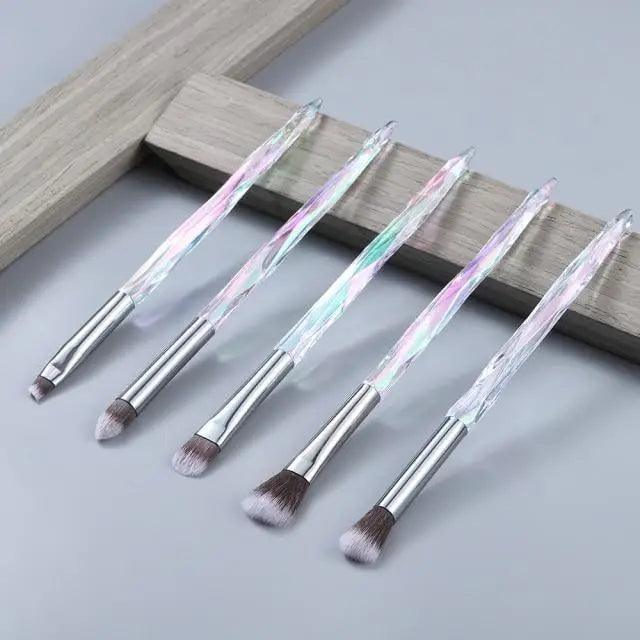 Cosmic Color Crystal Makeup Brush Set