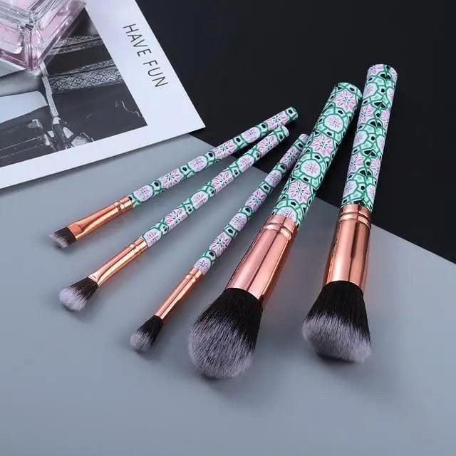 Luxury Eye & Lip Makeup Brush Set