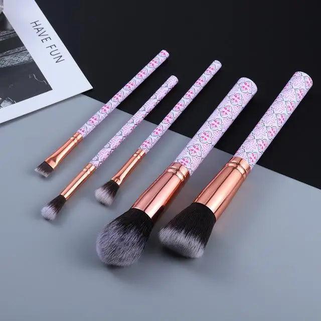 Luxury Eye & Lip Makeup Brush Set