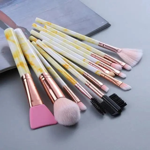 Luxury Eye & Lip Makeup Brush Set