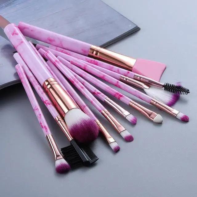Luxury Eye & Lip Makeup Brush Set